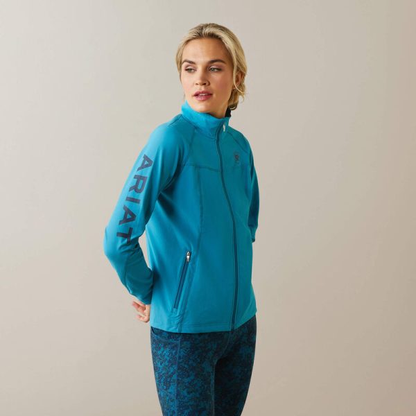 Ariat Ladies Agile Softshell Jacket Mosaic Blue - Heads To Tails