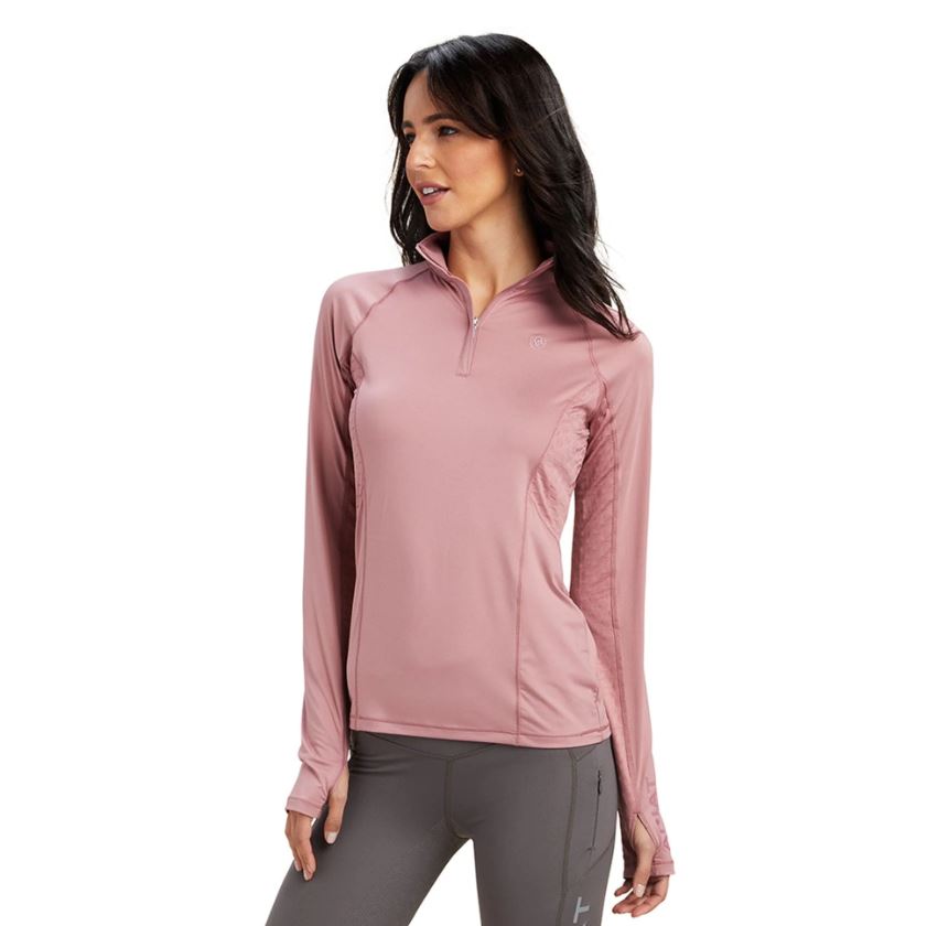 Ariat Womens Lowell 2.0 1/4 Zip – Nostalgia Rose