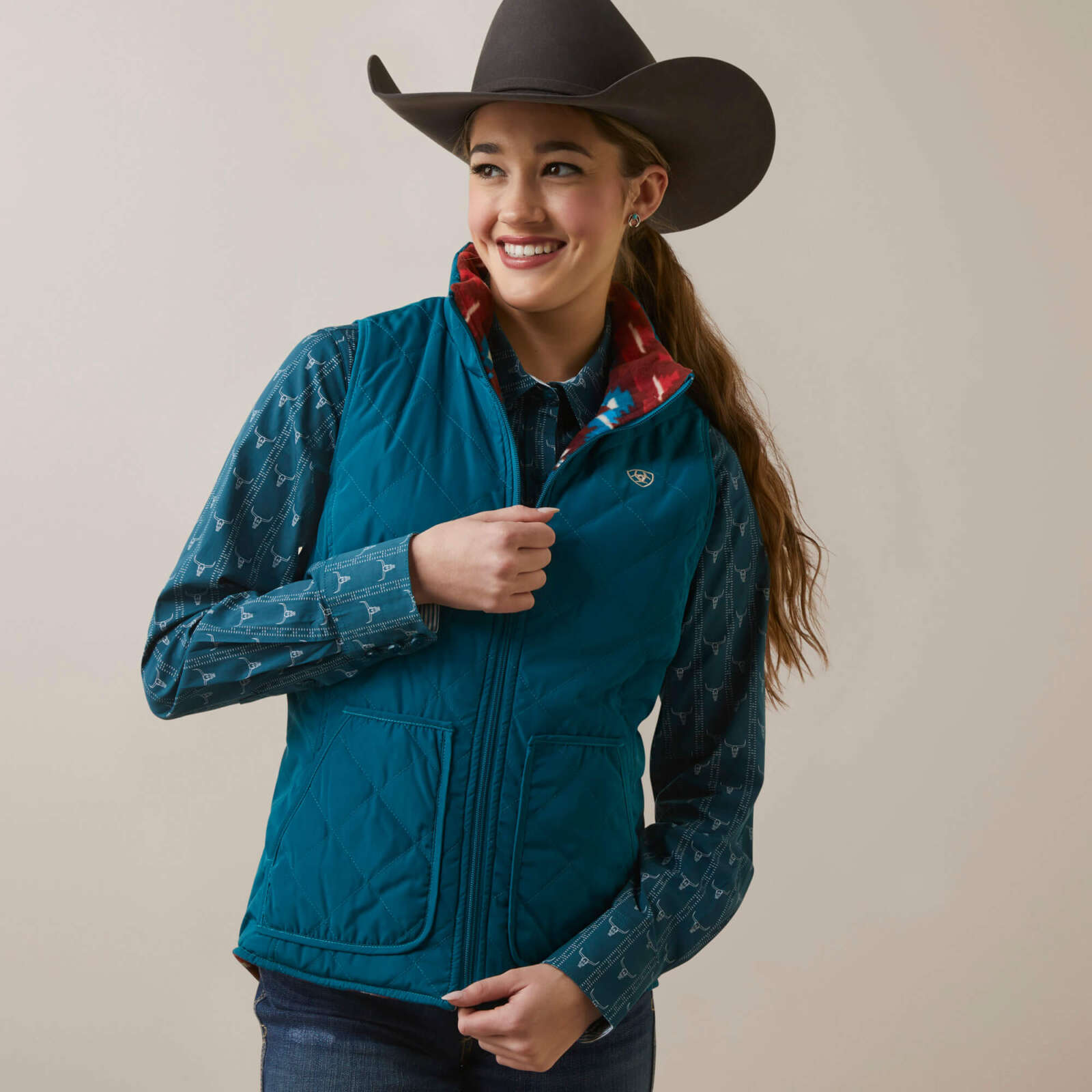 Ariat Women’s Dilon Insulated Reversible Vest – Deep Lagoon