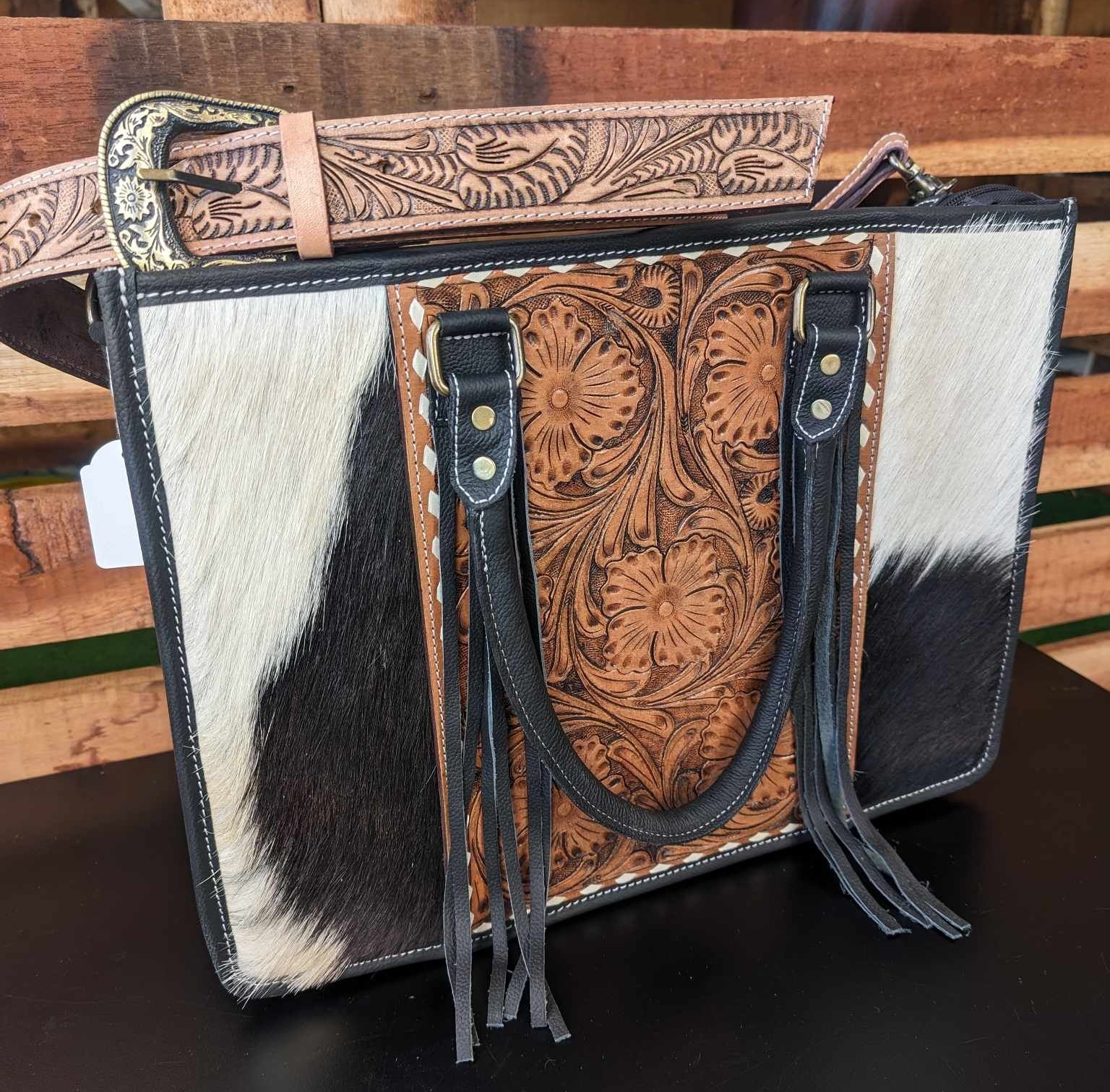 Belle Cowhide Bag