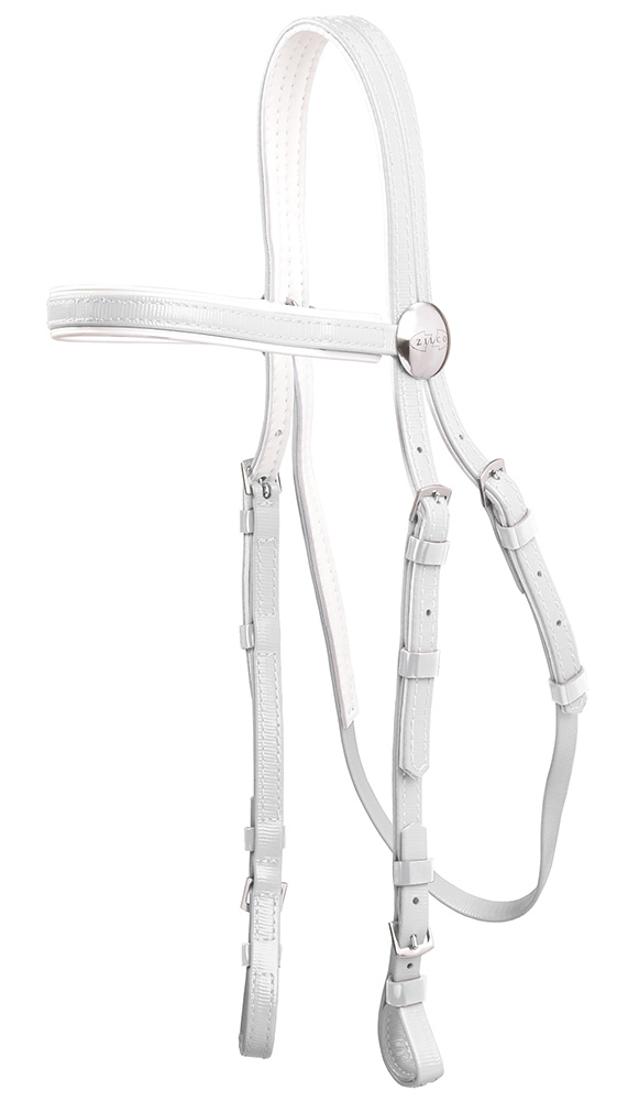 Zilco Race Bridle – White/White