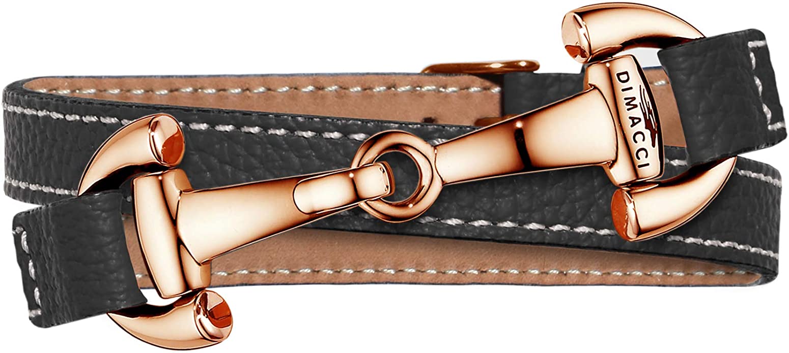 Dimacci Bracelet Alba Calf Leather – Mocha With Rosegold