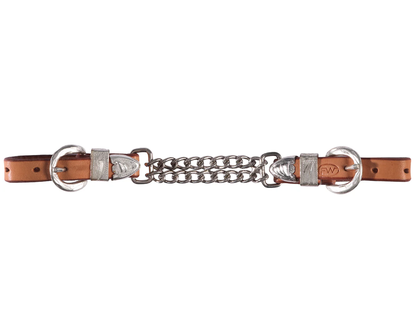 Fort Worth Double Curb Chain W/Silver-Natural