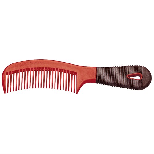 Plastic Comb W/ Rubber Handle