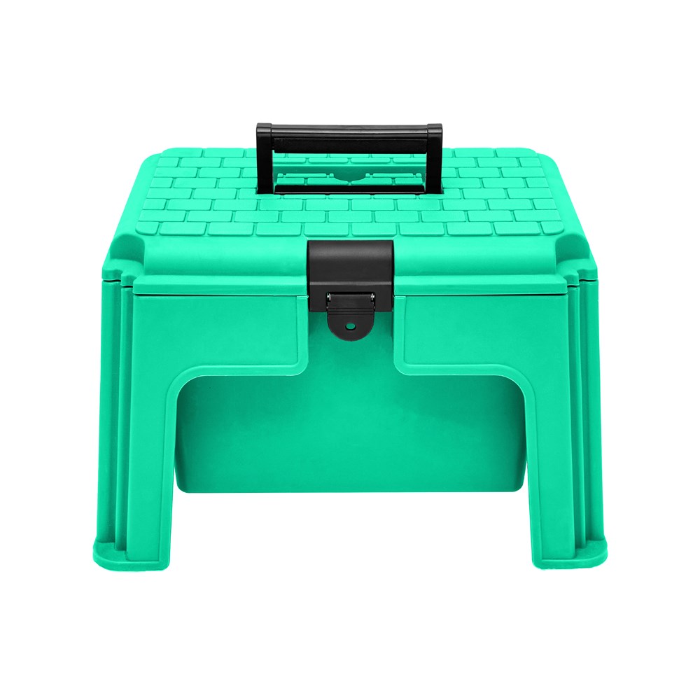 Step-Up Tack Box Turquoise 47 X 33 X 30cm