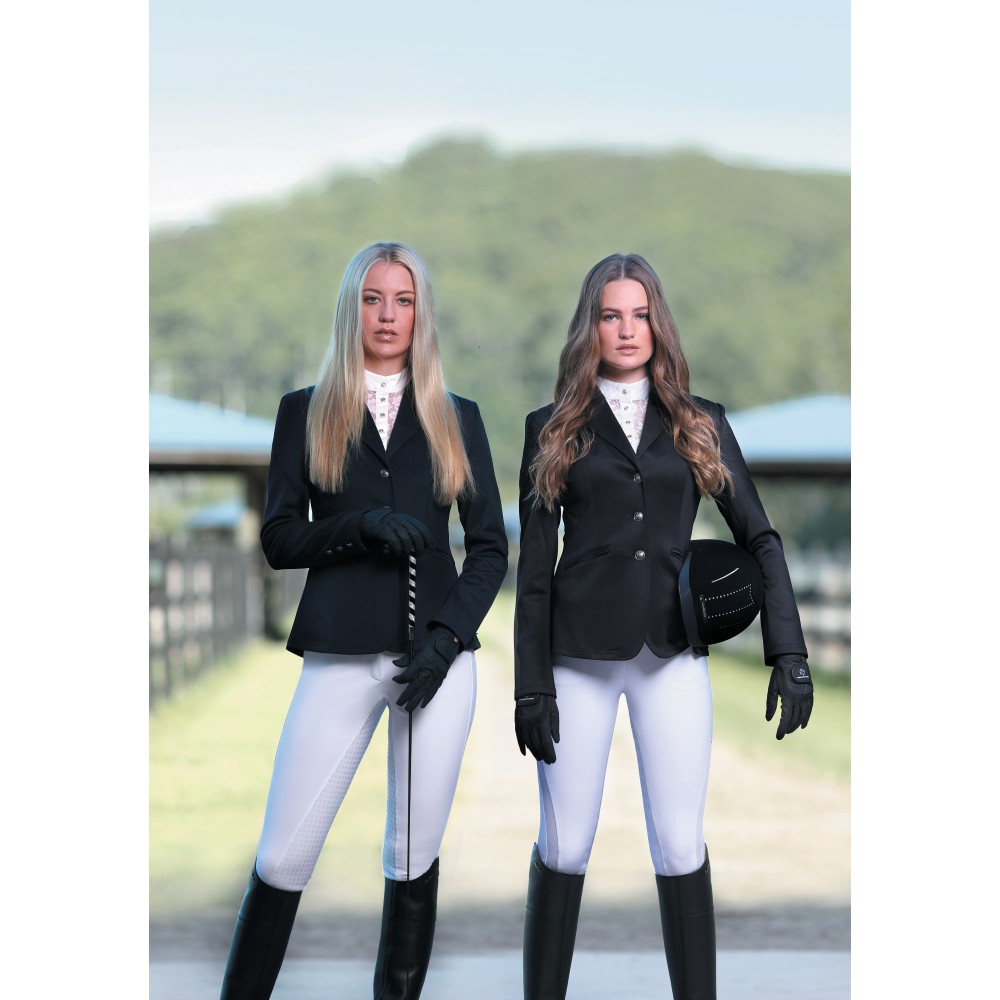 Huntington Hudson Ladies Riding Jacket – Black