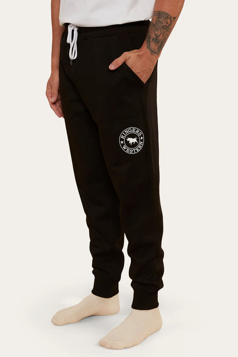 Ringers Western KANSAS MENS TRACKPANTS – BLACK/WHITE