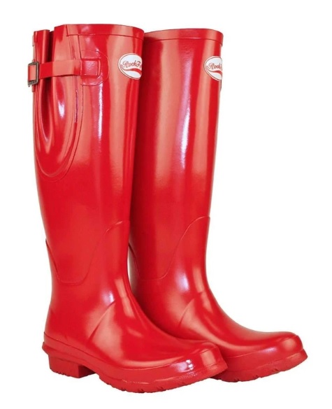 Rockfish Gumboots Tall Glossy-Red- SIZE EU35/36