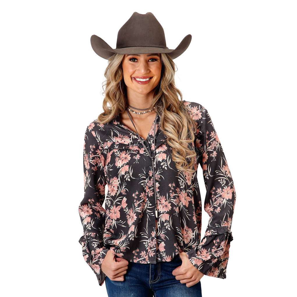 Roper Ladies Studio West Floral Blouse