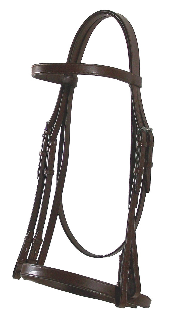 WhiteHorse Fine Stitched Classic Weymouth Bridle W/ Reins