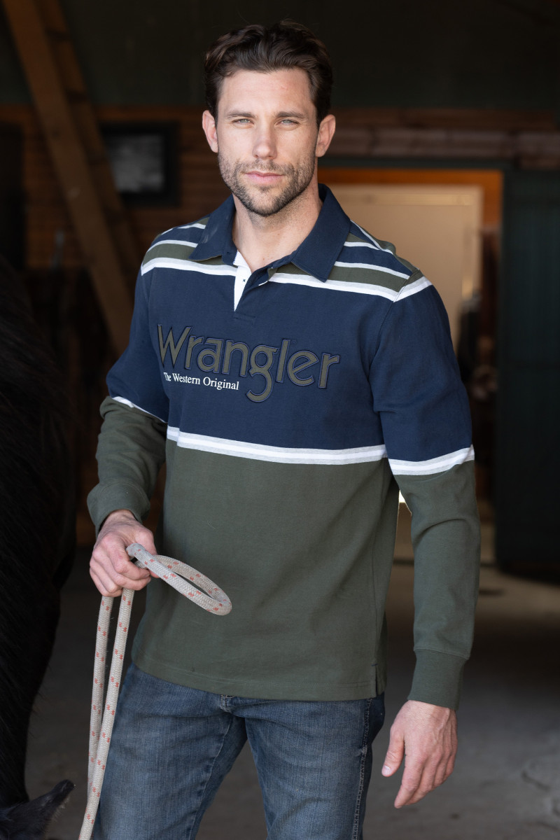 WRANGLER MEN’S RICHARD STRIPE RUGBY