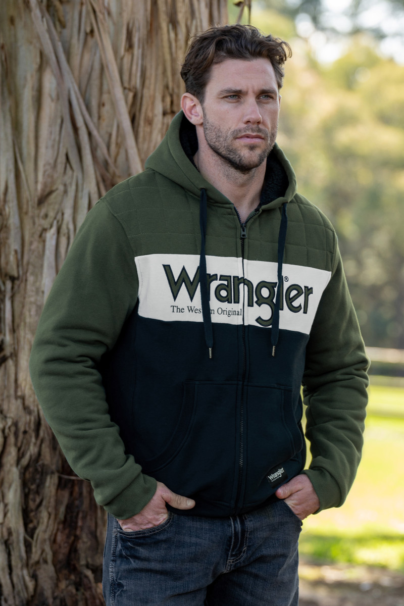 WRANGLER MEN’S ELLIOT ZIP THROUGH HOODIE