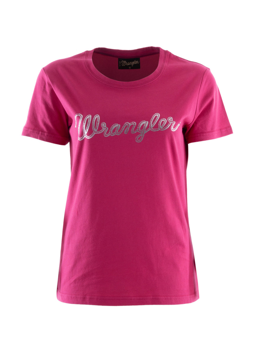 Wrangler Women’s Lasso Tee – Fuschia