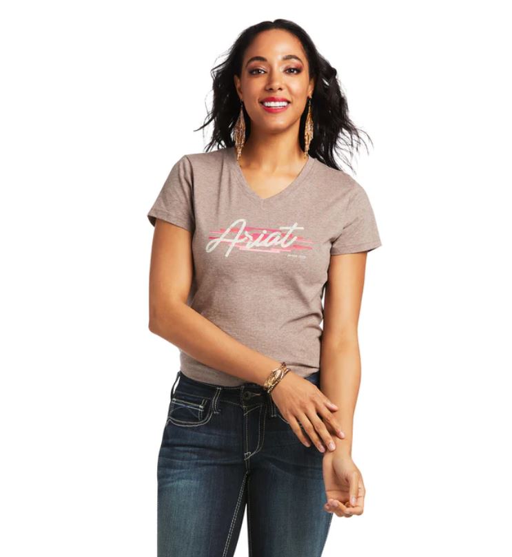 Ariat Womens REAL Logo Script Classic Fit Tee