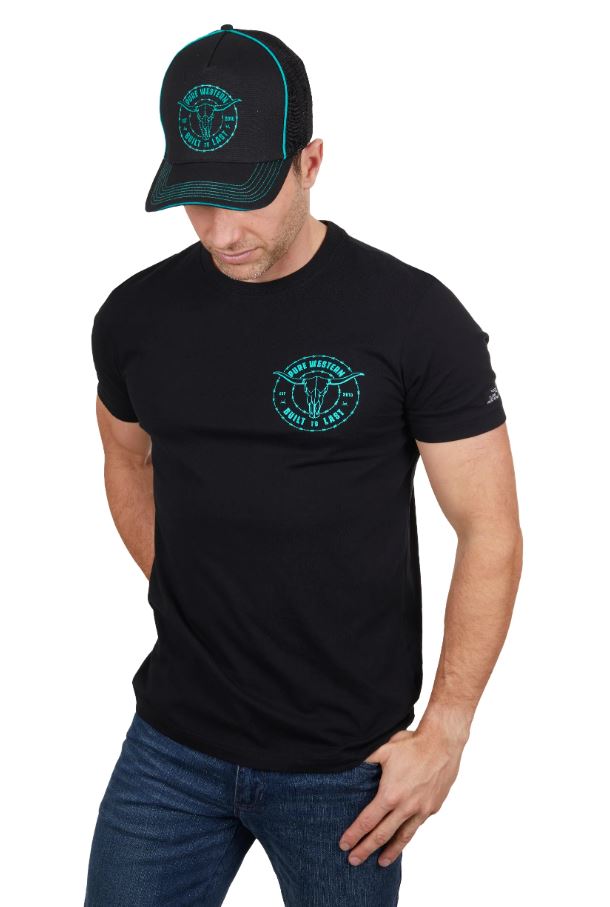 Pure Western Mens’ Walker SS Tee Black