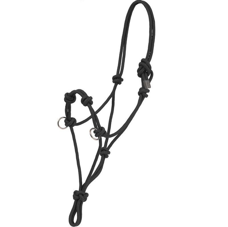 Ezy Ride Rope Halter Side Pull Ring Black