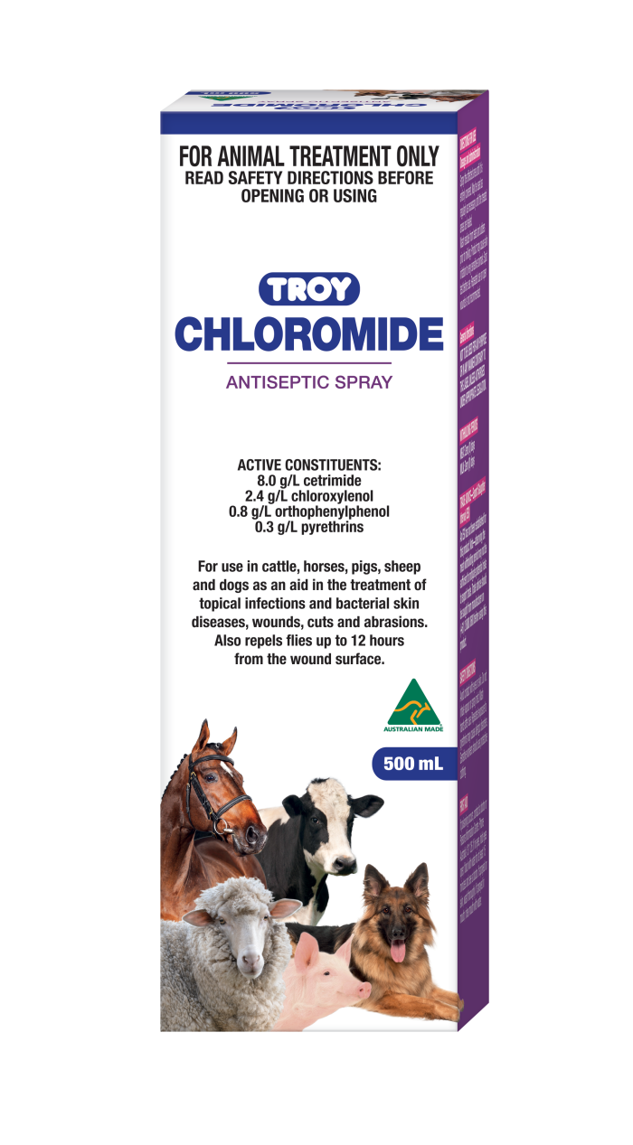 Troy Chloromide Antiseptic Spray 500mL