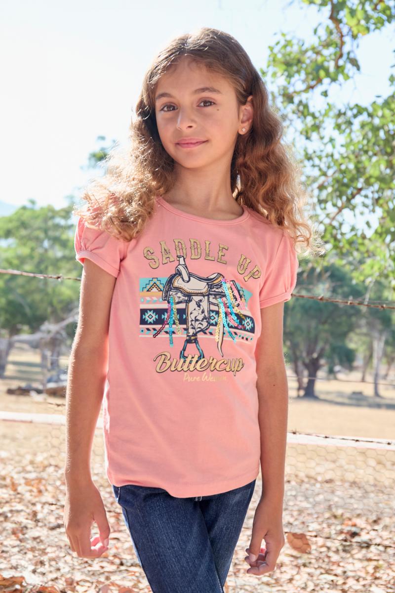 Pure Western Girls Candice Short Sleeve Tee