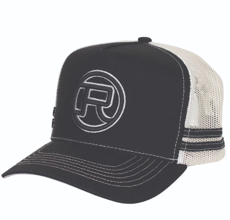 Roper Trucker Cap Logo Black