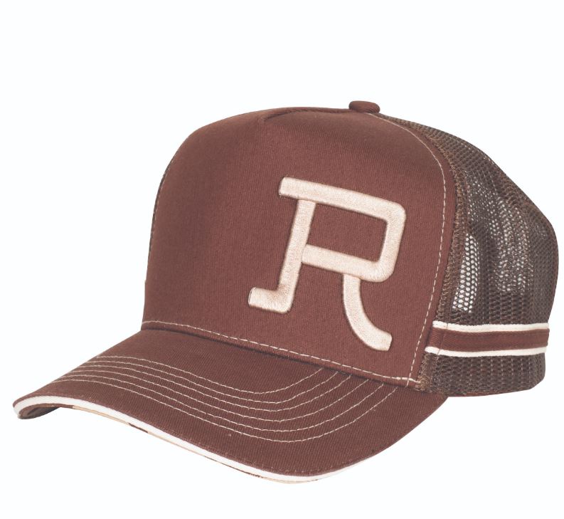 Roper Trucker Cap Branded Chocolate/Stone