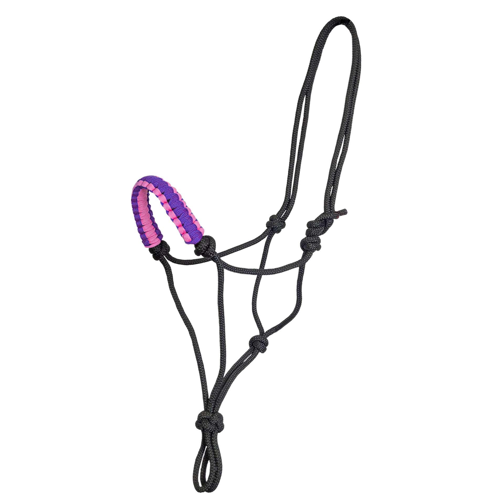 Zilco Padded Nose Rope Halter – Black/Purple